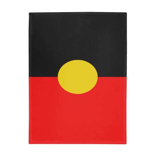"Aboriginal Flag" Fleece Blanket